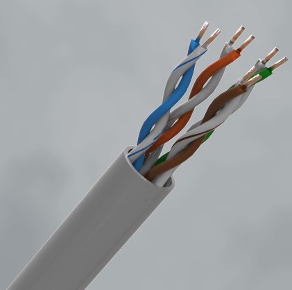 CQR CAT5eUTP/GY/PVC/305 Category Cable | Cat5e | Eca | PVC | Grey | 305 (LEAD TIME: 2-3 DAYS)
