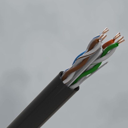 CQR CAT6UTP/BK/PE/305/F Category Cable | Cat6 | Fca | PE | Black | 305 (LEAD TIME: 2-3 DAYS)