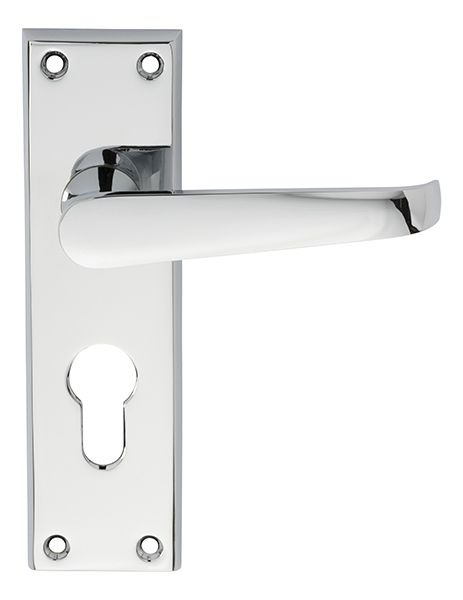 Carlisle Brass CBV30YCP Contract Victorian Lever On Euro Lock Backplate (LEAD TIME: 2-3 DAYS)