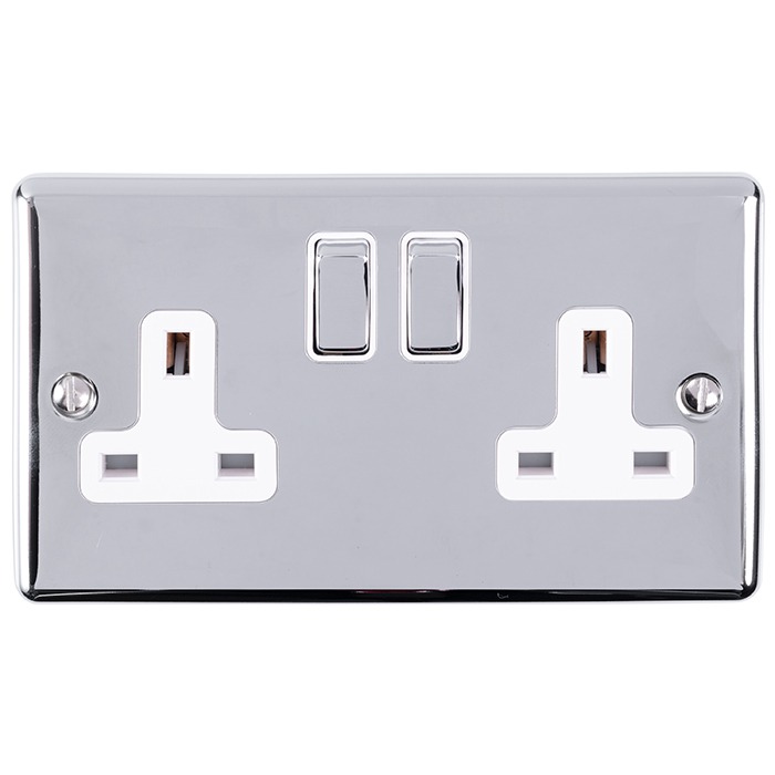 Eurolite EN2SOPCW 2-Gang Socket (LEAD TIME: 2-3 DAYS)