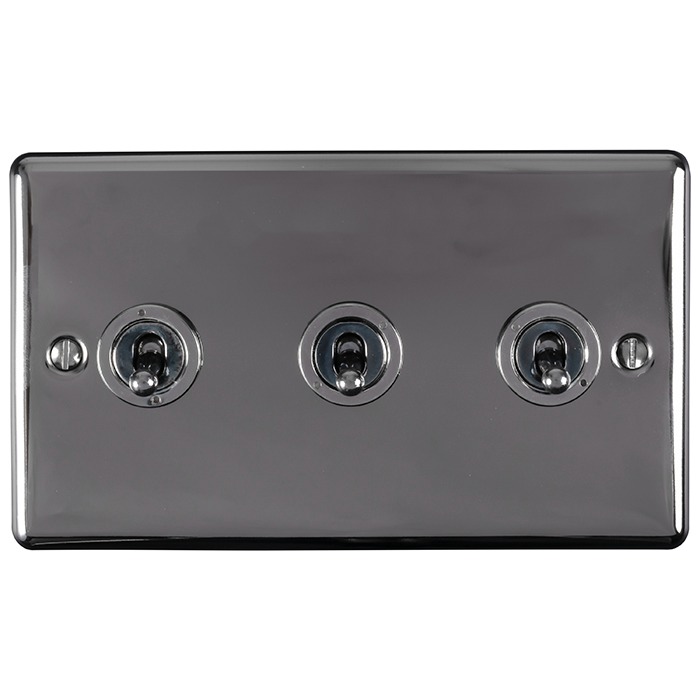 Eurolite ENT3SWBN 3-Gang Toggle Switch (LEAD TIME: 2-3 DAYS)