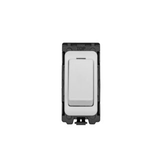 Eurolite G16-WHW Grid & Modular 2-Way & Off Retractive Switch - Matt White (LEAD TIME: 2-3 DAYS)