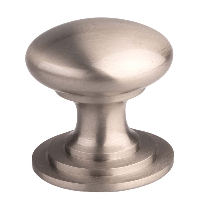 Carlisle Brass M47ASSE Victorian Cupboard Knob 25mm Stainless Steel Effect (LEAD TIME: 2-3 DAYS)