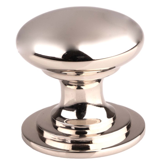 Carlisle Brass M47EPN Victorian Cupboard Knob 50mm - Polished Nickel (LEAD TIME: 2-3 DAYS)