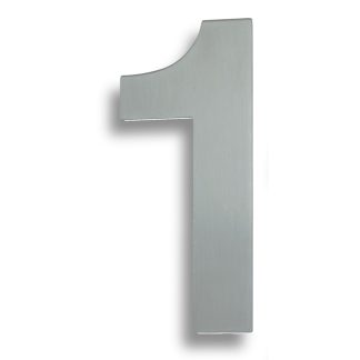 Eurospec NUM10171SSS Stainless Steel 7" Numerals (0-9) (Number 1) (LEAD TIME: 2-3 DAYS)