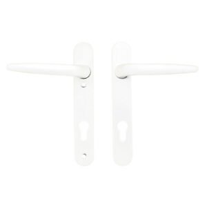 TSS Lever Lever UPVC Multipoint Door Handles - 92mm PZ Sprung 122mm Screw Centres