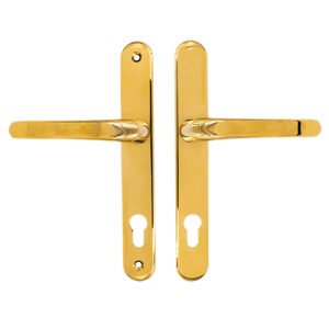 TSS Lever Lever UPVC Multipoint Door Handles - 92mm PZ Sprung 210mm Screw Centres