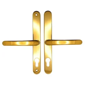 TSS Lever Lever UPVC Multipoint Door Handles - 68mm PZ Sprung 215mm Screw Centres